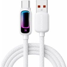Tr 2 Metre 100W 7A Usb-A To Type-C Hızlı Şarj Kablosu Rgb Işıklı 480MBPS Veri Aktarımlı Örg