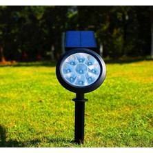 18W LED Solar Kazıklı Çim Armatür Cata Güneş Enerjili LED Işık Çim Lambası Bahçe Ağaç �