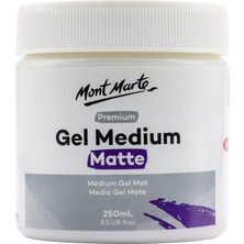 Premium Jel Orta Mat 250ML (8.5 Oz), Akrilik Boyalar Için Uygun