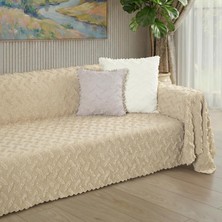 Tr Ponela Koltuk Örtüsü Kaymaz Bohem Punch Kabartmalı 3 Boyutlu 175X350 cm (X- Large) Kaymaz, Be