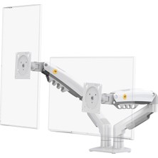 North Bayou Nb F160 Çift Kollu Monitör Standı 17-27 Inç Beyaz