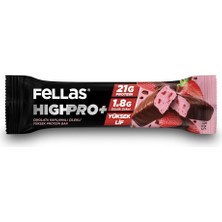 Tr Çikolata Kaplı Highpro+ Protein Bar - Çilekli (50G) X12 Adet