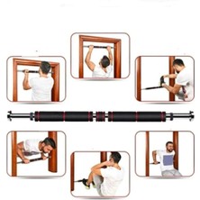 Tr Süngerli Barfix Demiri Barfiks Çubuğu Koridor Barfiks Barı 80-130 cm Krom, LYTN-0001