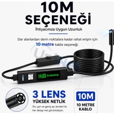 Tr Wifi Kablosuz Endoskop Yılan Kamera 1080P Hd, Ios ve Android Uyumlu