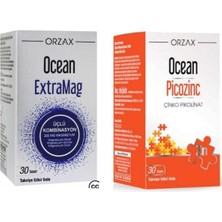 Tr Ocean Extramag Üçlü Kombinasyon 30 Tablet ve Ocean Picozinc Çinko Pikolinat 30 Kapsül Set