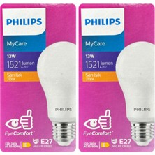 Tr Mycare 13W Sarı Işık E27 Duylu LED Ampul, 2 Adet