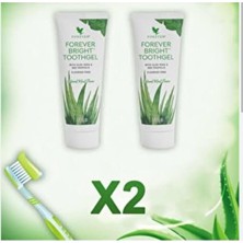 Tr Forever Bright Toothgel, Aloe Vera ve Propolis Içeren Diş Macunu, Florürsüz, 2 Adet