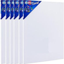 Tuval 25X35 6 Adet Gerdirme Apartlı Arkadan Zımbalı 25 * 35 Tual Akrilik Boya Yağlı Boya