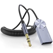 Kuulaa USB Bluetooth 5.0 3.5 Aux Receiver Aux Wireless Araç Kiti