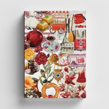 Kolaj Serisi 44 - Istanbul'da Bir Gün Bullet Journal A5 Noktalı Defter