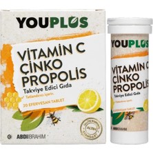Vitamin C Çinko Propolis 20 Efervesan Tablet, 4'lü Set