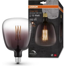 Tr Lamps Vintage 1906 LED Lamba, Duman Tonlu, 4,5 W, 150 Lm, Küre Şeklinde 140 mm Çap ve E27 Duy,