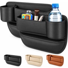 Tr Içecek Bölmeli Oto Araç Koltuk Yanı Eşya Düzenleyici Organizer 2in1 Sağ Sol Set AL7014 Si