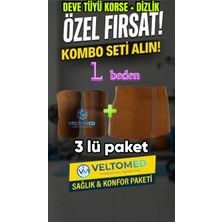 Tr L Beden Deve Tüyü Korse ve Dizlik Takım Sıcak Tutar Bel Ağrıları Fıtık Bel Kuşağı, Y�