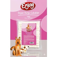 Tr Beyaz Burgu Çubuklar Köpek Kemiği 700 Gram (7 Gram x 100 Adet)