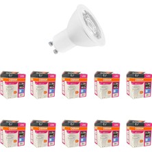 Tr 4,5W GU10 LED Ampul 4000K – 10'lu Ekonomik Paket | Günışığı, 350 Lümen, 36° Işık Aç�