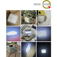 MAİN SHOP 3 Modlu Solar Güneş Enerjili Powerbank Özellikli Kamp Lambası Çok Fonksiyonlu Taşınabilir 9X13 cm