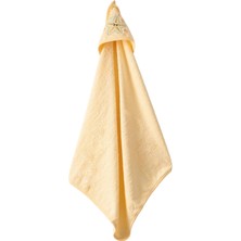Seasparkle Kapüşonlu Bebek Havlusu – Deniz Yıldızı NAKIŞLI,75X80 Cm, Soft Cotton (Sarı)