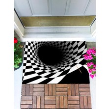 Ilizyon Kapı Önü Paspası Dekoratif Kapı Paspası Dış Mekan Paspas Ev Içi Paspası 45X70CM
