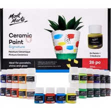 Tr Seramik Boya Seti Imza 26 x 0,7 Us Fl.oz (20ML) Çok Renkli, Canlı Seramik Boya, Porselen, Cam,