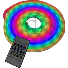 5 Volt Ic-Rgb Pixel Neon Şerit LED Set Bluetoothlu ve Kumandalı IP68 Dış Mekan 5 Metre
