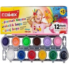 Tr Akrilik Boya 12 Renk 5 gr Çok Renkli
