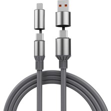4'ü 1 Arada Usb-A+Type-C'den Type-C Uyumlu Şarj ve Data Kablosu