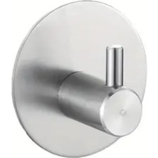 Yuvarlak Yapışkanlı Askılık, 304 18/10 Paslanmaz Çelik Vidasız Deliksiz Metal Duvar Askısı,