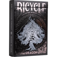 Tr Black Dragon Gümüş Folyo Premium Oyun Kartları, 1 Güverte