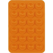 Tr Silikon Vantuzlu Telefon Tutacağı, 24 Vantuzlu, Turuncu