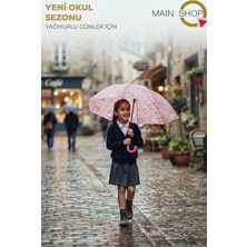 MAİN SHOP Yağmurda Renk Değiştiren Sihirli Desenli Çocuk Şemsiyesi - Okul Şemsiyesi