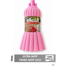 Ellesill Ultra Mop Yedek Mop - Pembe Renk 90X64 cm