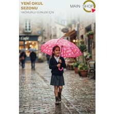 MAİN SHOP Yağmurda Renk Değiştiren Sihirli Desenli Çocuk Şemsiyesi - Okul Şemsiyesi