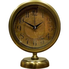 Retro Eskitme 25 x 20 cm Metal Şık Masa Saati