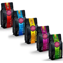 Dünya Filtre Kahveleri Tanışma Seti | 5X250GR | Cold Brew Öğütme | Kenya, Guatemala, Ethiopia,