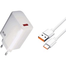67W Turbo Şarj Aleti ve Type-C Kablo Seti Yerli Üretim PDA-067 (67W+TYPE-C Kablolu)