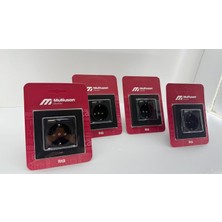 Mutlusan Rita Usb'li Priz 2.4A USB + Type-C Girişli Topraklı Duvar Prizi (Siyah, 4'lü Set)