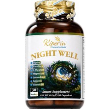 Night Well Uyku Takviyesi | Apigenin Magnezyum Passiflora Melisa Glisin L-Teanin B6 Vitamini | Bitki