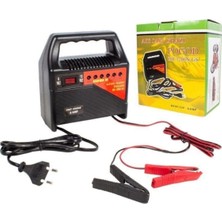 6 Amper 6-12 Volt LED Göstergeli Akü Şarj Cihazı