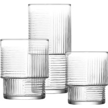Tr Helen Cam Bardak Seti 18'li (6 Meşrubat Bardağı 400 Ml, 6 Meşrubat Bardağı 325 Ml, 6 Su Bar