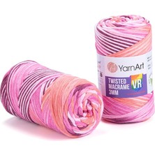 Tr El Örgü Ipi Twısted Macrame 3 mm Vr, 911, 4X250 gr