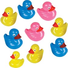 Tr Yüzen Plastik Ördek Oyuncakları - 12'li Paket - Çocuklar Için Dayanıklı Duckie Küvet Su O