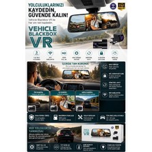 2k Ekran Tam Dokunmatik 9.66” Dikiz Ayna Araç Içi Kamera (1080P Arka)