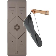 Focus Serisi Kahverengi 4.1 mm Doğal Kauçuk Kaydırmaz Yoga Matı