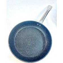 Çelik Saplı Döküm Granit Tava 30 cm