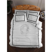 Beyaz Nevresim Takımı Sona Pamuk Saten Nt - Nevre 200X220 cm Çift Kişilik, 5003289297