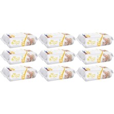 Islak Havlu Mendil 90 Yaprak Sensitive 9 Lu Set Plastik Kapaklı
