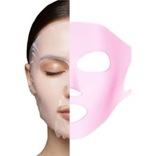 Silikon Yüz Maskesi Koruyucu & Sabitleyici (Pembe)
