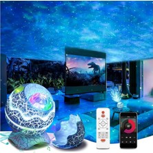 Gökyüzü Projeksiyon Gece Lambası, 14 Farklı Işık Yansıtma, Dahili Bluetooth Hoparlörlü, Za