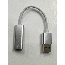 Tr Tek Girişli USB Ses Kartı Kulaklık Mifrofon Tek Girişli USB Ses Kartı